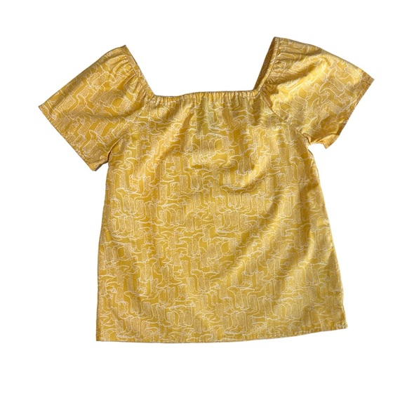 WRANGLER Yellow Blouse with Cowboy Boots Print - Picture 1 of 5